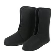 HERFIER 1 Pair Insulated Men's Winter Snow Boots Liner Warm Fleece-Lined Boot Liners Cozy Soft Thermal Boot Socks for Outdoor Hiking Fishing